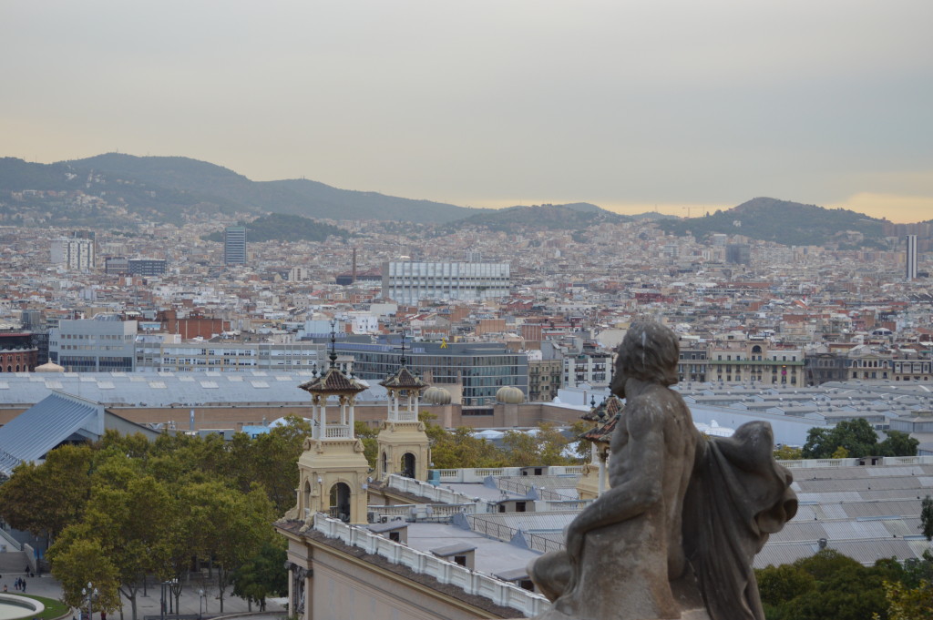 View of the city from the MNAC
