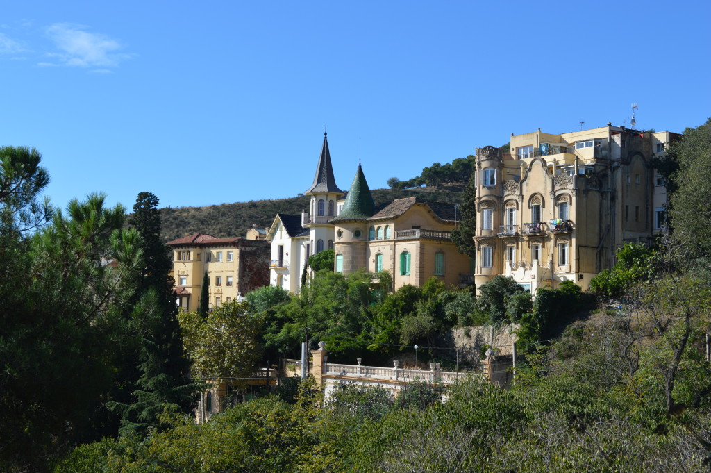 Grand houses near Tibidabo mountain, Barcelona