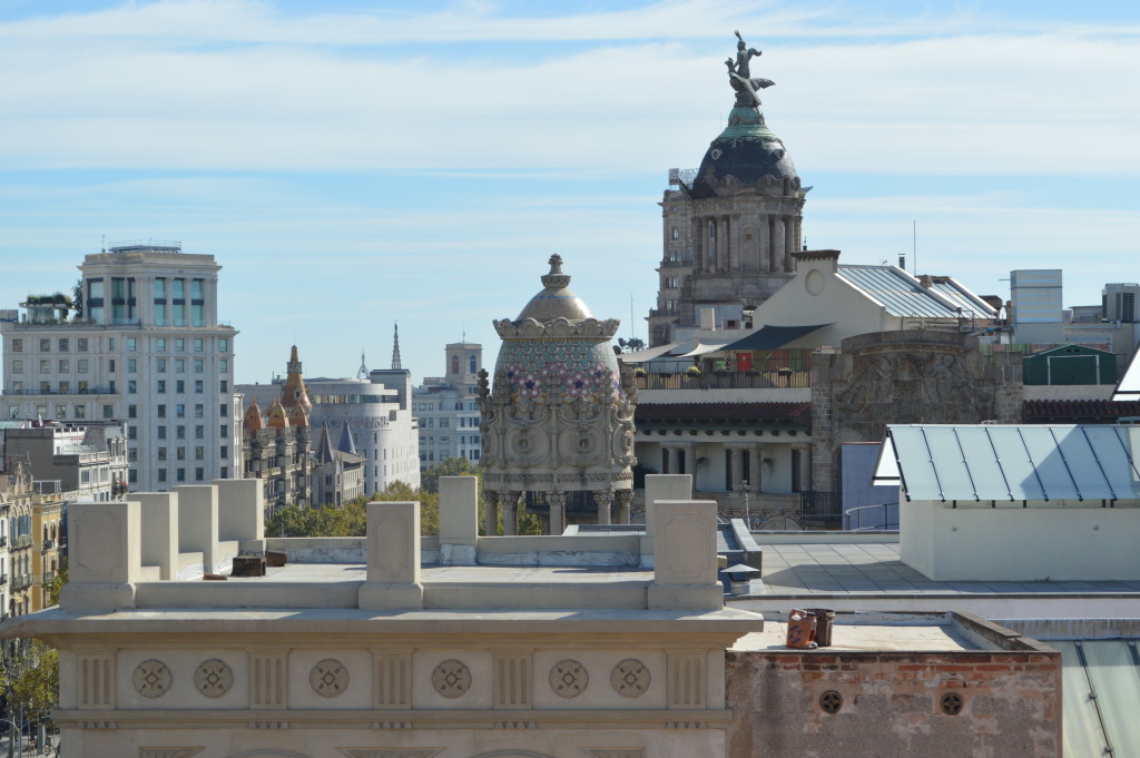 View from the roof top of the Casa Batlio