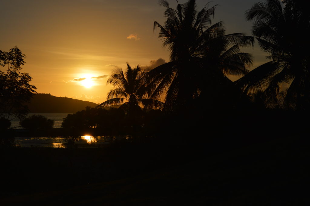 Sun setting at the back of Ko Ko Mo