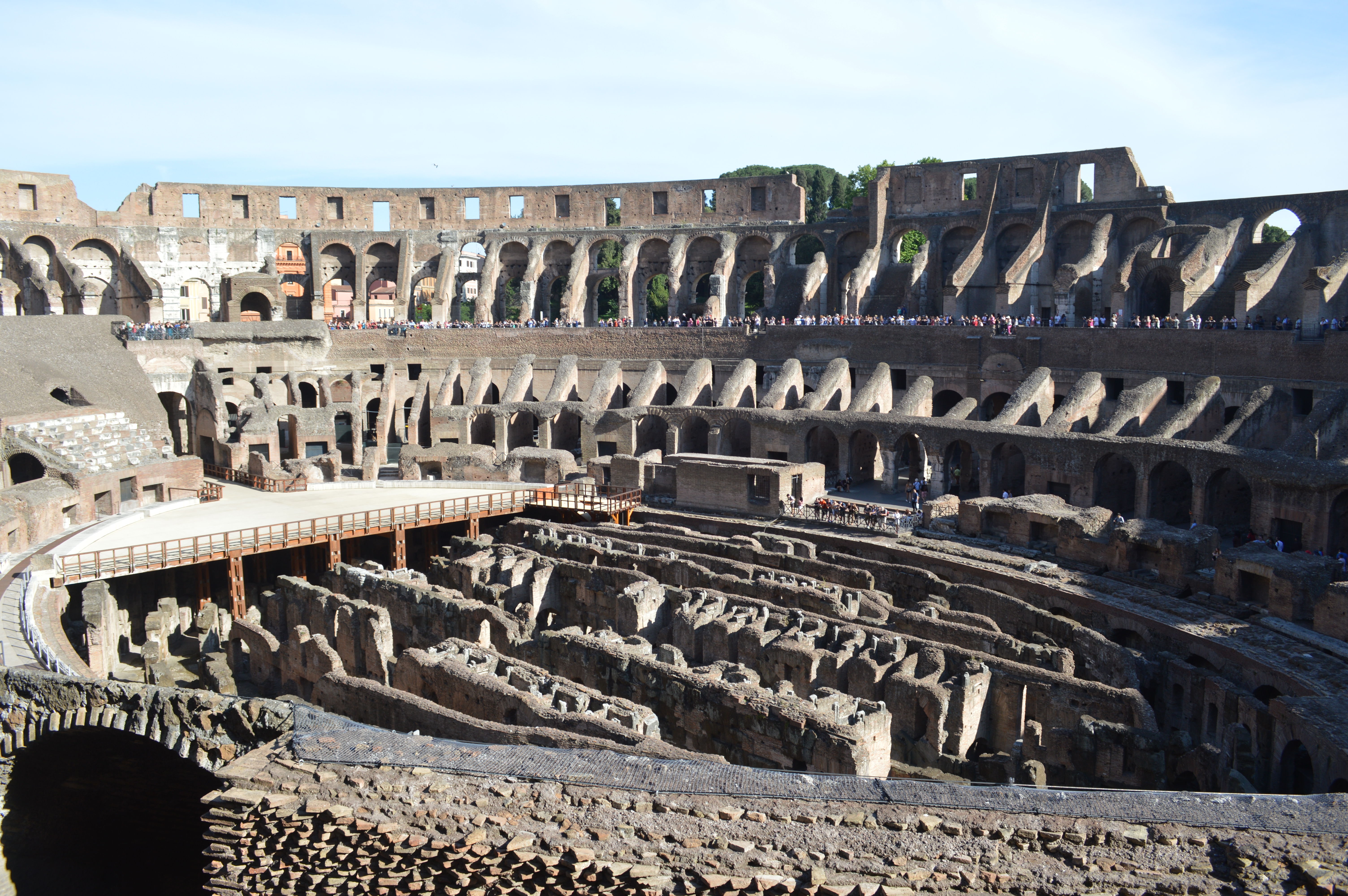 Inside the colosseum